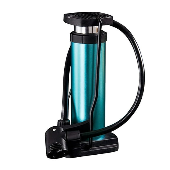Footstep Bicycle Pump | Aluminum Alloy High-Pressure Portable Air Inflator | Universal Schrader & Presta Valve | Compact Anti-Skid Pedal | 120PSI | Easy Storage | 1 Pump | 10x18x7.5cm