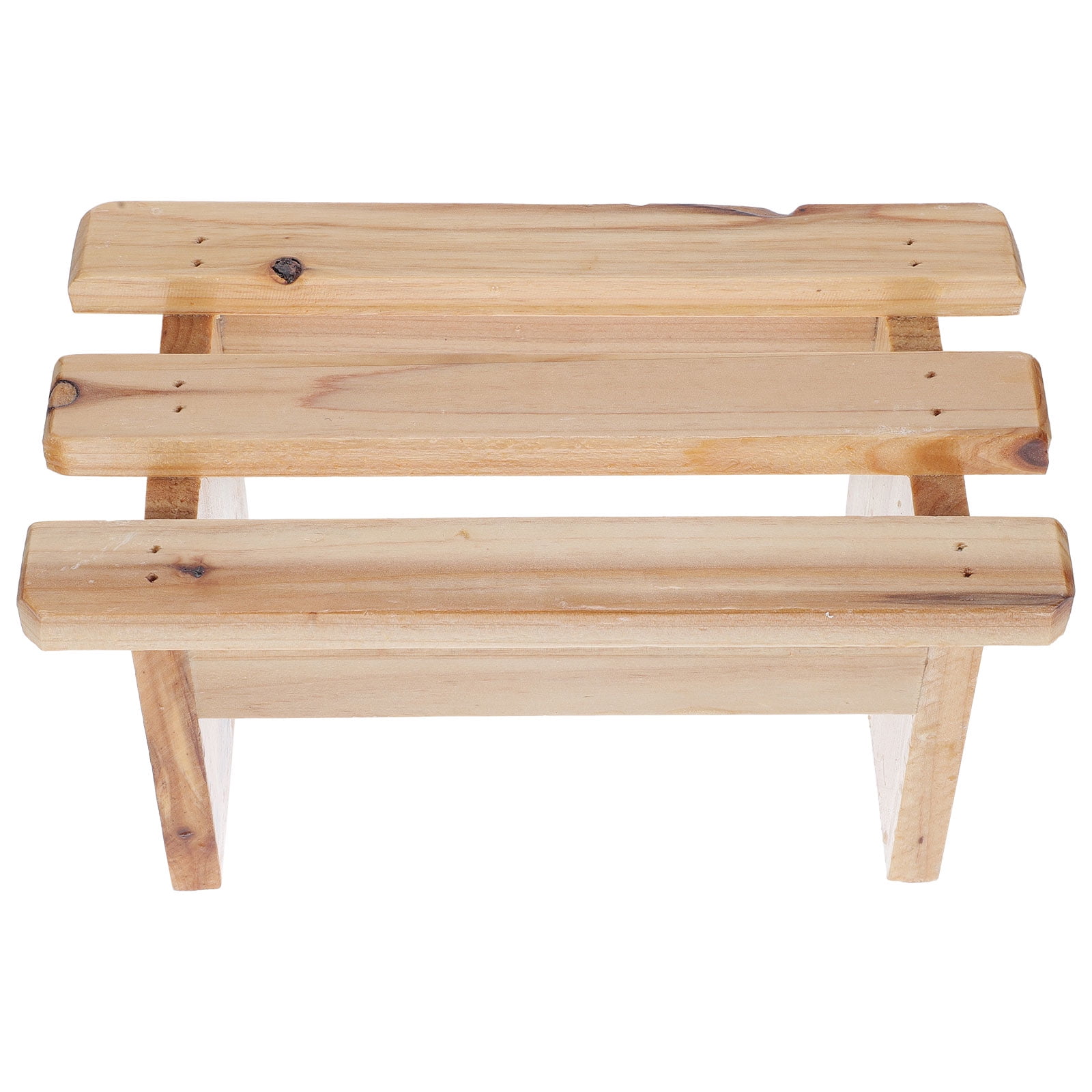 Footstool Anti-slip Bedroom Step Bath Bucket Wooden Portable Teak Office