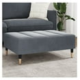 thumbnail image 1 of Footstool Dark Gray 30.3"x21.7"x12.2" - Modern Ottoman for Living Room, Cozy Foot Rest, Stable Plywood Frame, Compact Design, 1 of 8