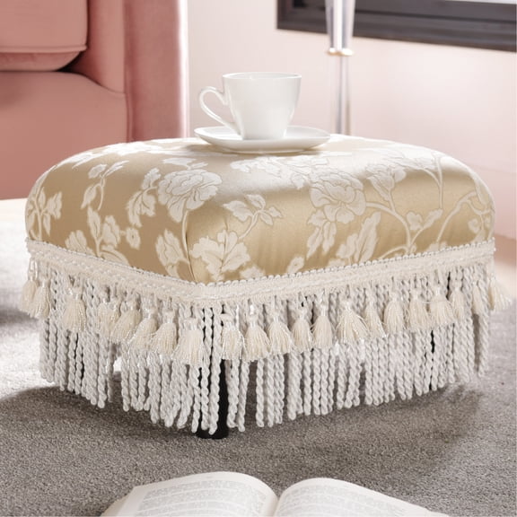 Footstool Ottoman | Used as Footrest in Home and for High - reaching | Hand - crafted with Sturdy Hardwood and Plywood | Solves the Issue of Short - lived Footrests