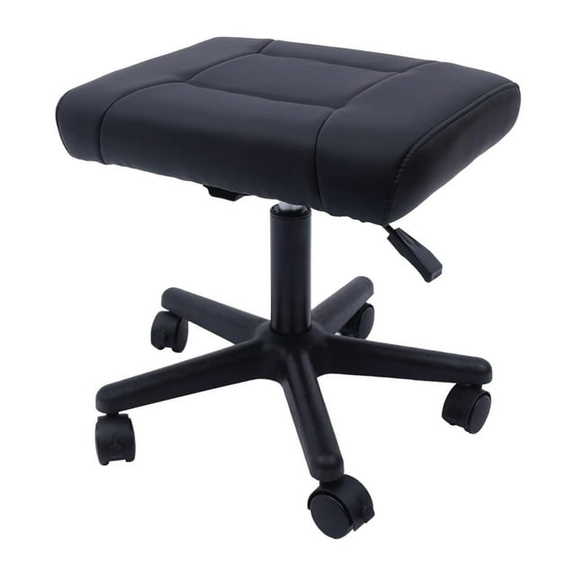 Footstool on Wheels, 1520'' Height Adjustable, Lockable Rolling Stool