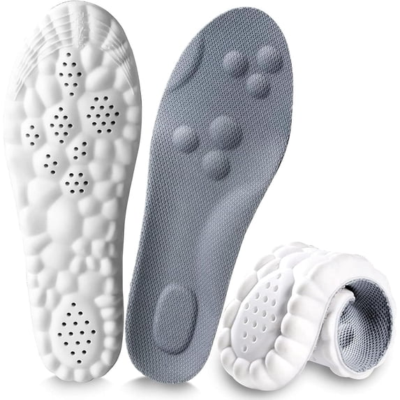 Insoles, Memory Foam Arch Support Insoles for Men Women, Comfort Soft Breathable Cushion Shoe Inserts