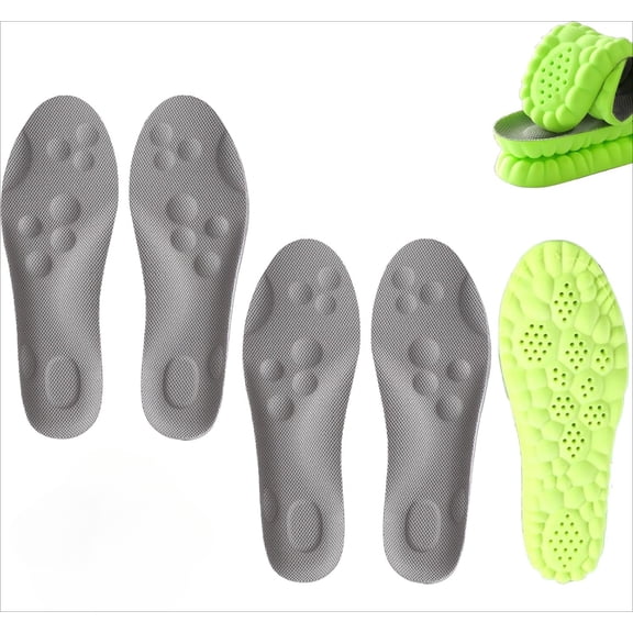 Footstr Insoles, Solara Pickleball Insoles, Breathable Sweat Wicking Comfort Memory Foam Orthopedic Shoe Inserts for Men Women Kids Size 12/13/15