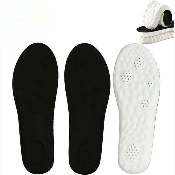 Footstr Insoles, Solara Pickleball Insoles, Breathable Sweat Wicking Comfort Memory Foam Orthopedic Shoe Inserts for Men Women Kids Size 12/13/15