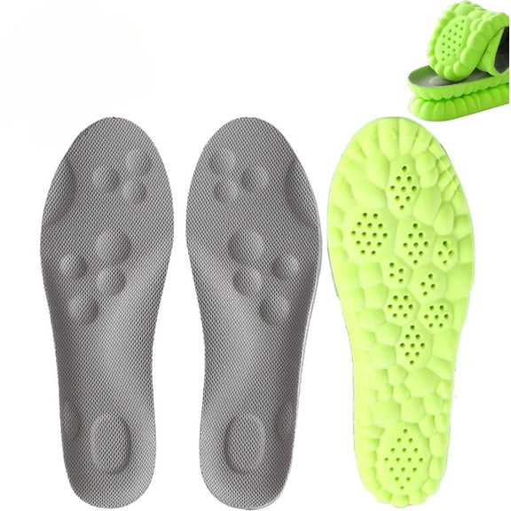 Footstr Insoles, Solara Pickleball Insoles, Breathable Sweat Wicking Comfort Memory Foam Orthopedic Shoe Inserts for Men Women Kids Size 12/13/15