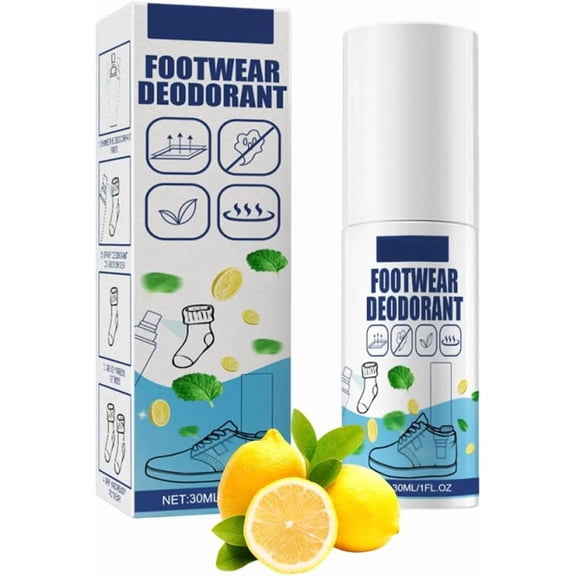 Footwear Deodorant Spray for Shoes and Socks, Shoe Deodorizer & Foot Odor Eliminator Spray, All-Day Long-Lasting & Freshness (1PCS)