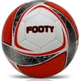 Footy Soccer Ball Hand Stitched, Leather Soccer Ball with Pump