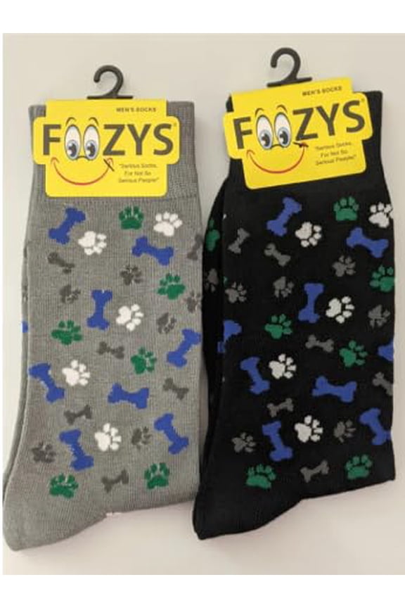 Bones & Paw Prints Men's Novelty Socks