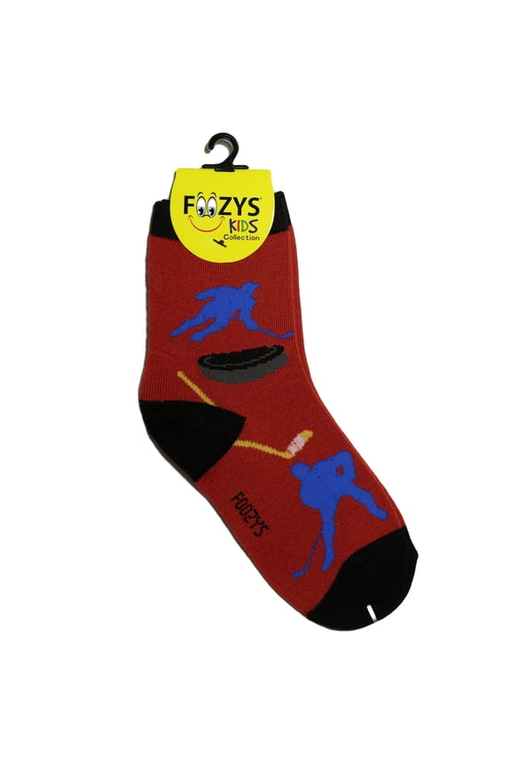 Kids Boys Fun Hockey - Crazy Funny Cool Colorful Crew Socks