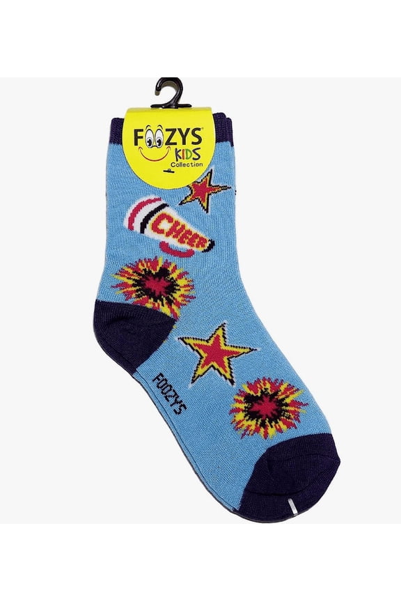 Kids Girls Cheer Socks - Colorful Fun Crazy Cute Crew Socks