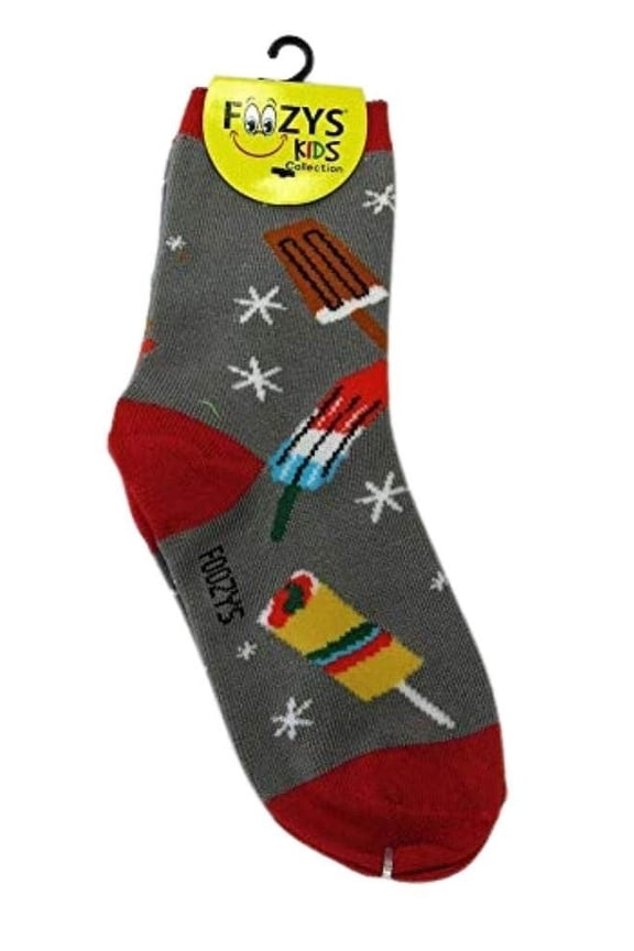 Kids Girls Ice Pops Socks - Colorful Fun Crazy Cute Crew Socks