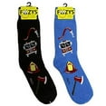 thumbnail image 1 of Foozys Men’s Fireman Working Man Novelty Crew Socks | 2 Pair, 1 of 8