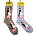 thumbnail image 1 of Foozys Men’s Game Over Late Night Party - Up to No Good Novelty Socks | 2 Pair, 1 of 6