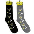 thumbnail image 1 of Foozys Men’s Martini's l Food & Drink Novelty Crew Socks | 2 Pair, 1 of 8