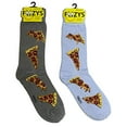 thumbnail image 1 of Foozys Men’s Pizza Slice l Food & Drink Novelty Crew Socks | 2 Pair, 1 of 8