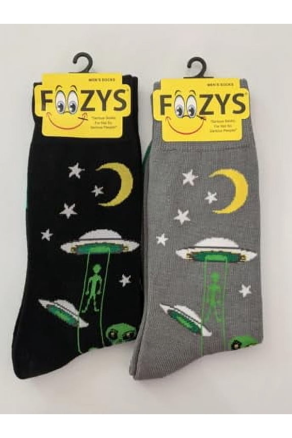 Mens' Crew Socks Aliens Men's Novelty Socks 2 Pairs