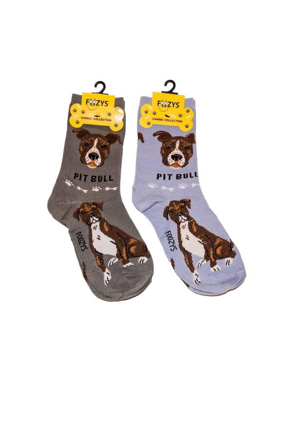 Unisex Crew Socks Canine Collection (Pit Bull)