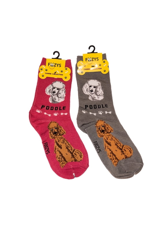 Unisex Crew Socks Canine Collection (Poodle)