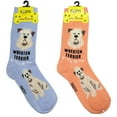 thumbnail image 1 of Foozys Unisex Crew Socks Canine Collection (Wheaten Terrier), 1 of 6