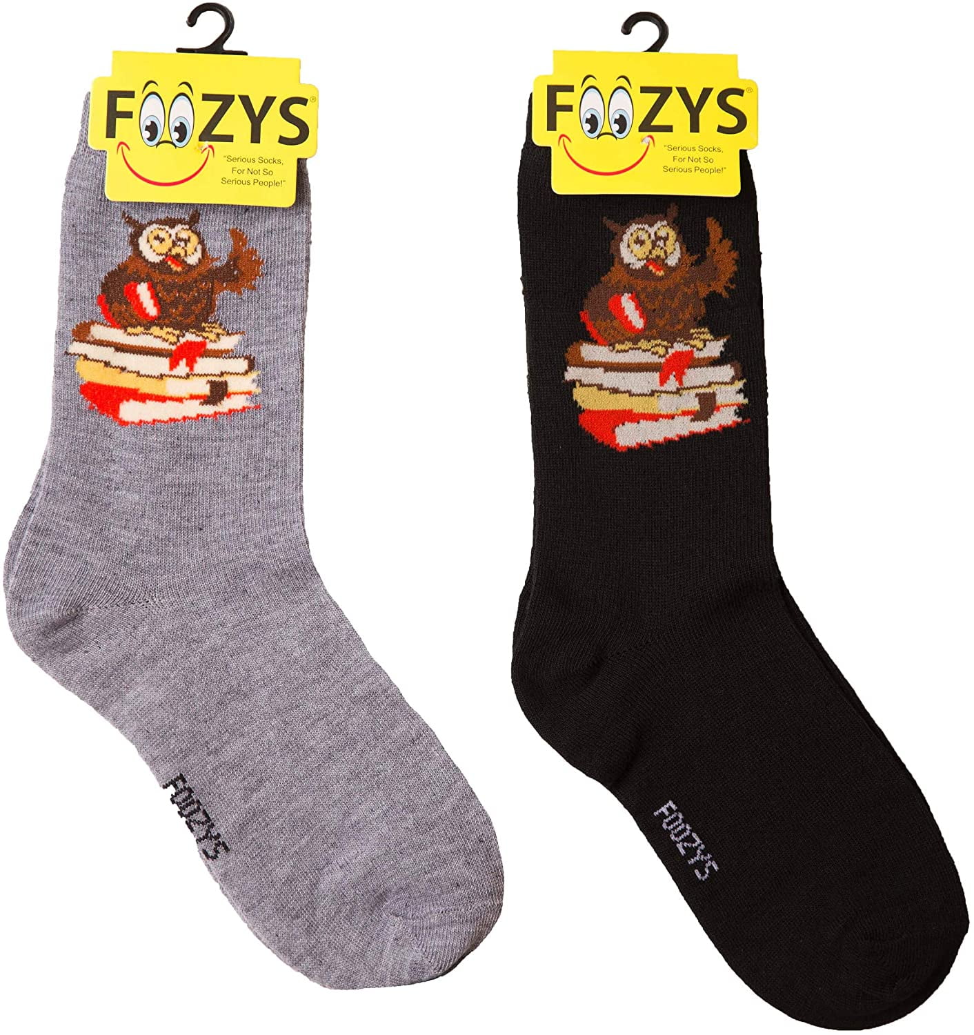 Woman Computer Inventor Foozys Women Crew Socks | Professor Owl Teacher Pet Animal Socks | 2 ...