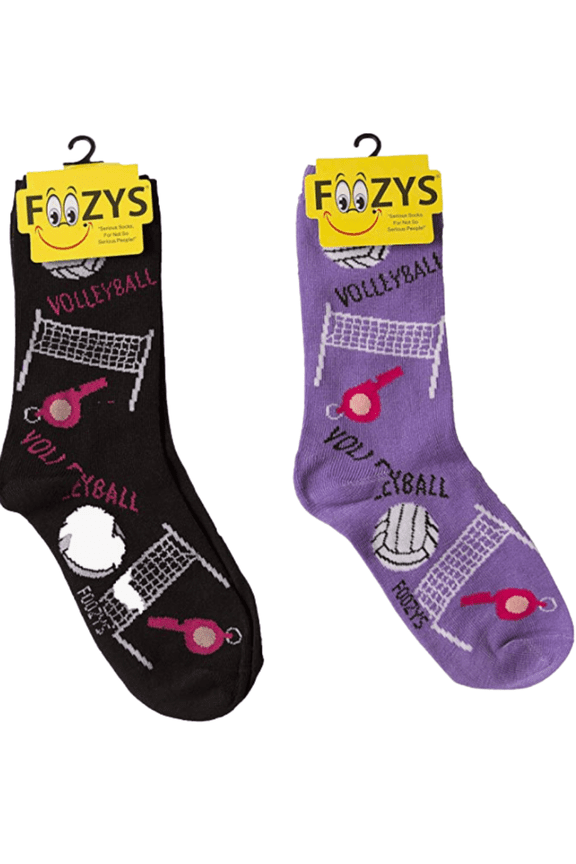 FOOZY'S Adult Socks - Volleyball, Set of 2