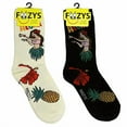 thumbnail image 1 of Foozys Women’s Crew Socks | Cute Sea Turtle Island Oasis Novelty Socks | 2 Pair, 1 of 6
