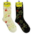 thumbnail image 1 of Foozys Women’s Crew Socks | Gardening Beautiful Outdoors Themed Novelty Socks | 2 Pairs Included in Two Colors, 1 of 7