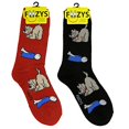 thumbnail image 1 of Foozys Women’s Crew Socks | Playful Dog Animal Themed Novelty Socks | 2 Pair, 1 of 7