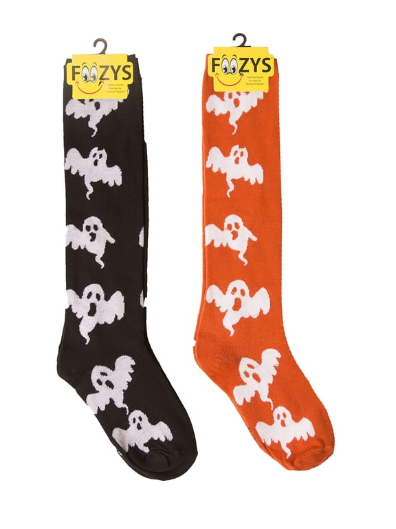 Womens Winter Novelty Casual Knee High Socks | Ghosts (2 Pair)