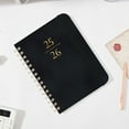 thumbnail image 1 of Foqnuq 2025-2026 A5 Schedule Planner Calendar Notebook Faux Leather Cover 140 Sheets Coil Bound Portable Organizer for Work Home Planning, 1 of 6