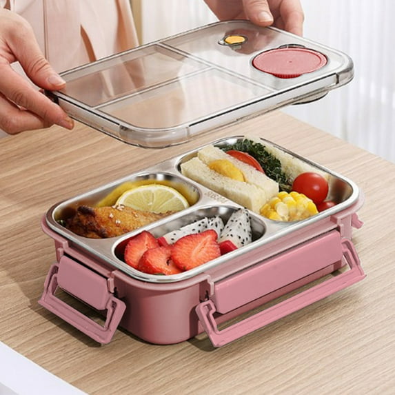 Foqnuq 304 Stainless Steel Lunch Box, Portable Meal Container, Sealed Food Storage, Microwave Safe Bento Box for Office, Home & Travel, Eco-Friendly Design
