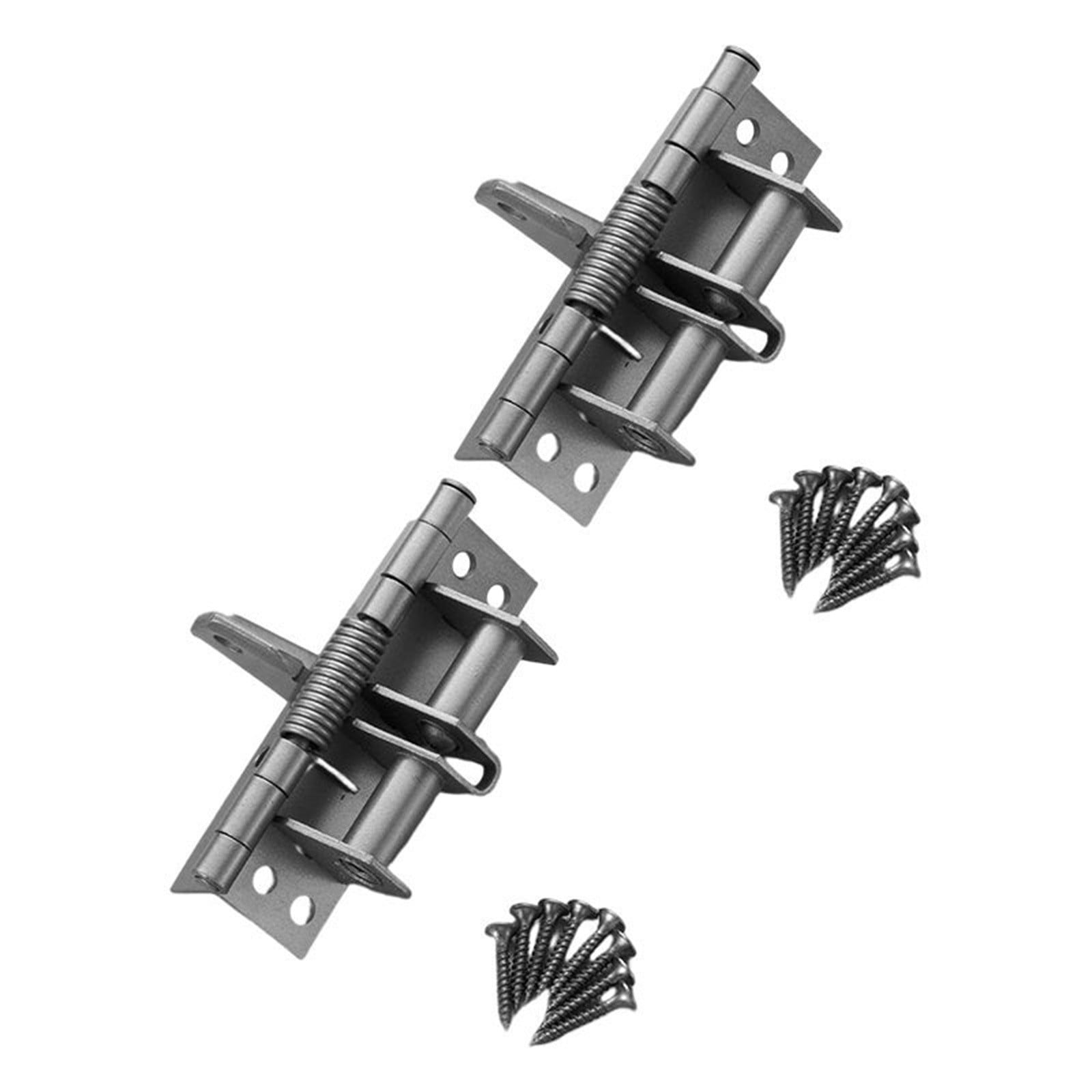 Foqnuq 4 Inch Invisible Door Spring Hinge, Automatic Door Closing Hinge
