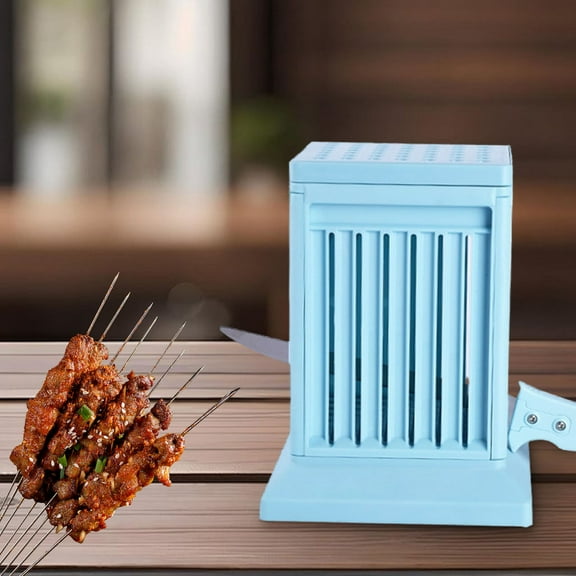 Foqnuq 49 Skewers Barbecue Tool Set for Meat, Fruit, Vegetables - Food Grade ABS, Fast & Easy Skewering, Includes Meat Piercer & Cutter