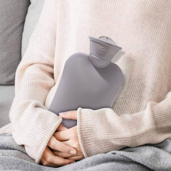 Foqnuq 500ML PVC Hot/Cold Water Bottle - Safe, Reusable, Eco-Friendly for Aches, Pains, Sports Injuries & Fever - Seamless Design