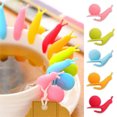 thumbnail image 1 of Foqnuq 5pcs Cute Snail Cup Identifiers, Silicone Wine Glass Markers, Creative Tea Bag Clips, Stylish Drink Labels for Easy Recognition and Decoration, 1 of 9