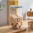 thumbnail image 1 of Foqnuq Airtight Food Storage Container - Clear Plastic Cereal Organizer with Easy-Lock Lid for Kitchen Pantry, Dry Food Storage, Reusable Kitchen Containers, 1 of 6