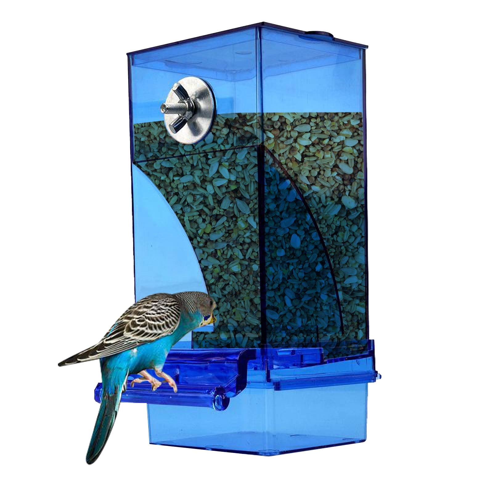 Foqnuq Automatic Bird Feeder Antispread & Splashproof Food Box for