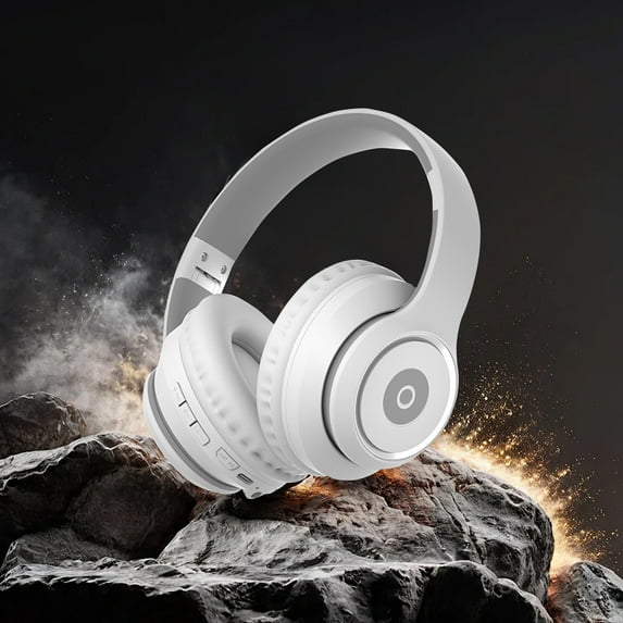 Foqnuq Bluetooth Headphones Wireless Earbuds, Noise Reduction, HiFi Stereo, 40mm Drivers, Foldable, Lightweight, Ideal for Gaming, Music & Calls