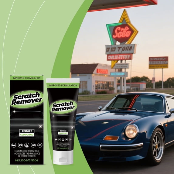 Foqnuq Car Paint Scratch Repair Paste - Scratch Remover Cream for Automotive, Motorcycle & Boat - Quick Polishing, High Gloss Finish for Paint Correction