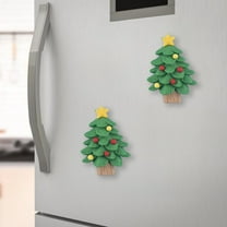 Foqnuq Christmas Refrigerator Magnets Santa Claus Decorations Magnetic Stickers Festive Kitchen Accessories Holiday Decor for Home