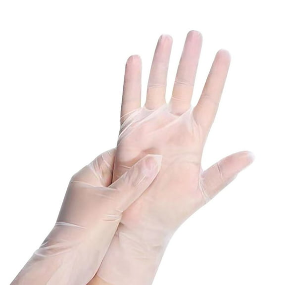 Foqnuq Clear Disposable Gloves for Cooking, Cleaning, Tattoos, and Food Prep - Food Grade TPE, Protective, Multi-Purpose, 100 Count, Easy Fit
