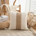 thumbnail image 1 of Foqnuq Decorative Tassel Pillowcase Cover | Soft Sofa Cushion Case | Elegant Bedside Pillow | Cozy Home Decor | 45x45cm for Living Room & Office, 1 of 6