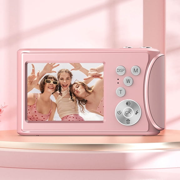 Foqnuq Digital Camera 18x Zoom Compact Photography Device 2.4 Inch LCD Screen HD Video Recording Perfect Gift for Photography Enthusiasts