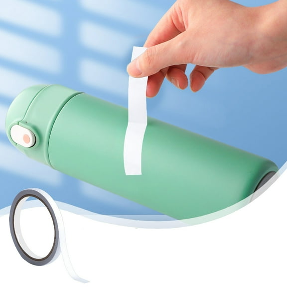 Foqnuq Double Sided Adhesive Tape High Viscosity Thin Wall Fixation 10m Roll Paper Crafting Handmade Secure Bonding