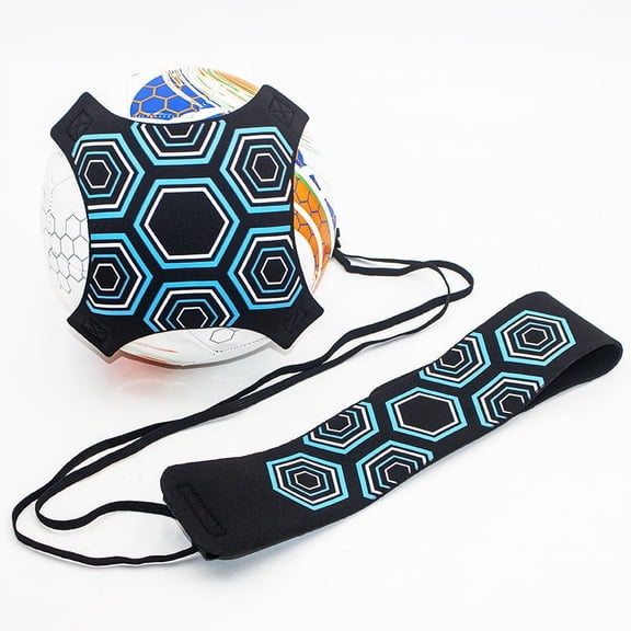 Foqnuq Elastic Soccer Training Belt for Ball Control, Passing, Dribbling - Fits Sizes 3-5 - Football & Volleyball Skill Development Aid