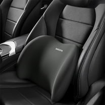 Foqnuq Ergonomic Lumbar Support Pillow for Office Chair & Car - Memory Foam Back Support Cushion, Breathable Backrest for Comfort & Pain Relief - Ideal for Travel & Home