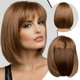 thumbnail image 1 of Foqnuq European Fashion Wig - Short Hair, Synthetic High-Temp Silk Fiber, Comfortable & Durable, Easy to Wear for All Face Shapes and Skin Tones, 1 of 9