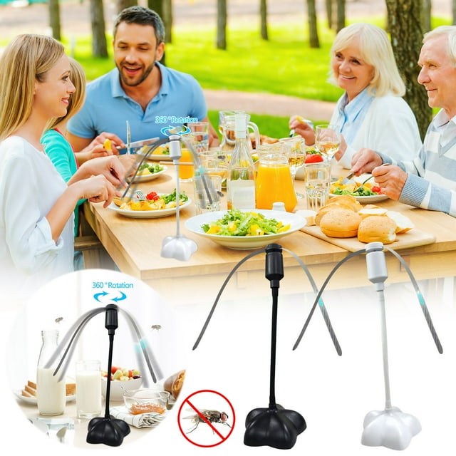 Foqnuq Fly Repellent Fan BatteryPowered Fly Catcher Keep Flies