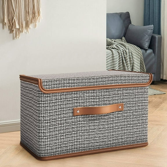 Foqnuq Foldable Storage Box Clothes Organizer for Household Wardrobe, Durable Fabric, Multi-Functional for Home, Travel, and Space Saving