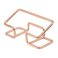 thumbnail image 1 of Foqnuq Golden Metal Business Card Holder Rack | Office Desk Organizer & Display Stand | Multi-functional Storage for Cards, Keys, and Small Items, 1 of 2